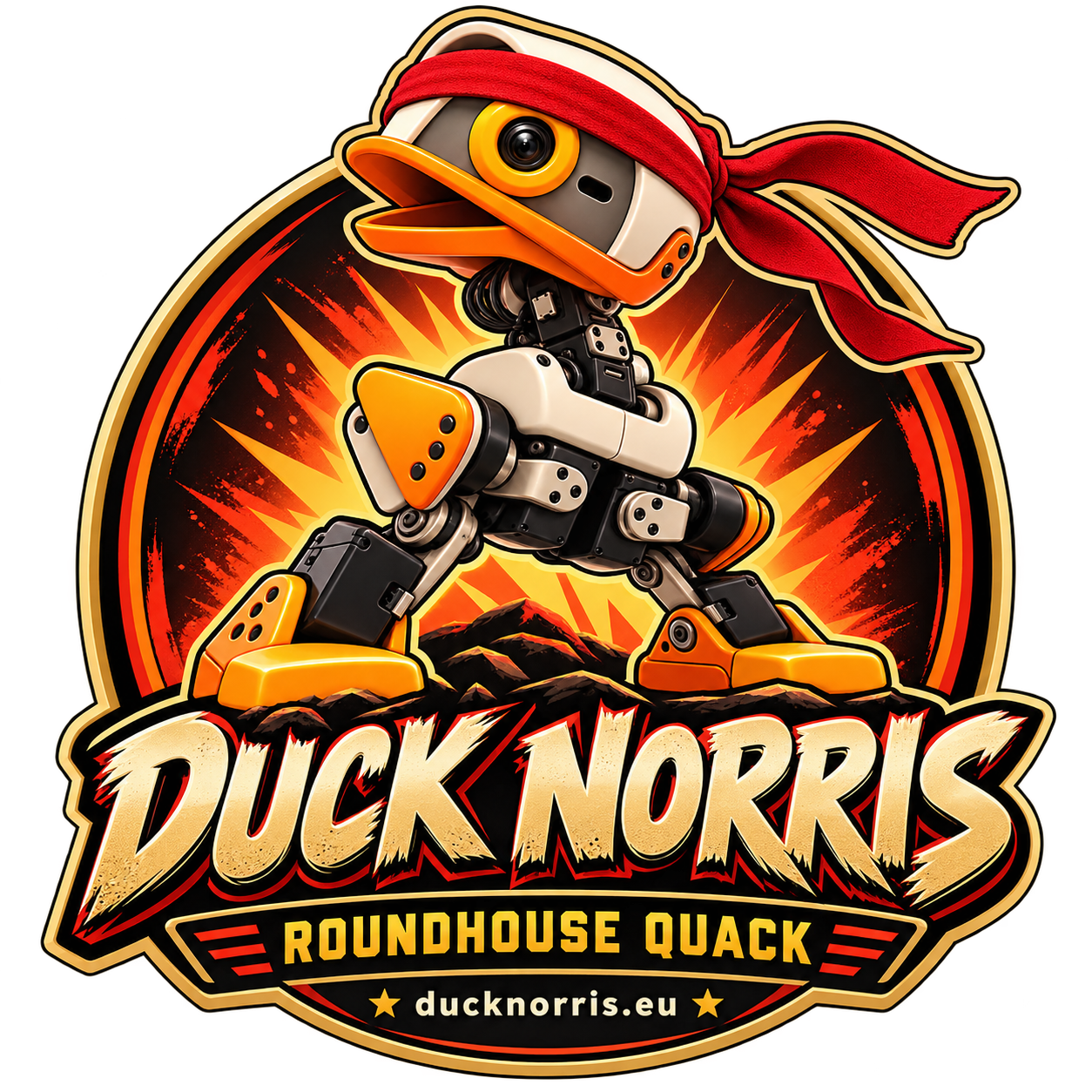 Duck Norris Roundhouse Quack badge